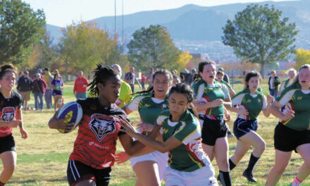 NM Tech Lady Miners rugby compete in Albuquerque