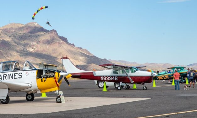 Fly-in treats visitors to planes and parachutes