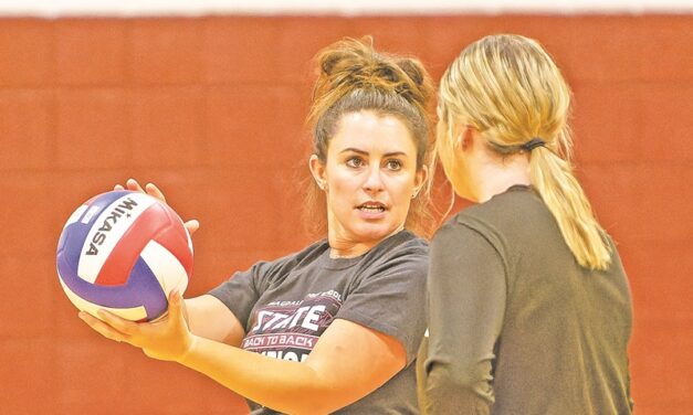 Micheon Shellhorn takes over Magdalena Steers volleyball