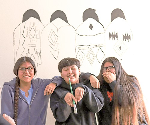 Magdalena students paint public art to boost morale,  recognize cultures in school